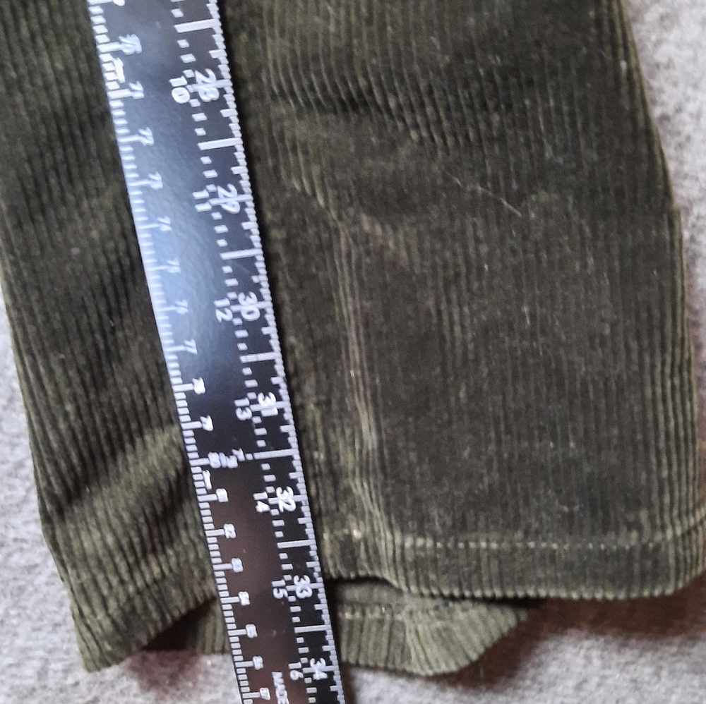 NWT! Polo Ralph Lauren Pants Womans 24 Green Corduroy Straight Preppy Classic - Picture 8 of 16